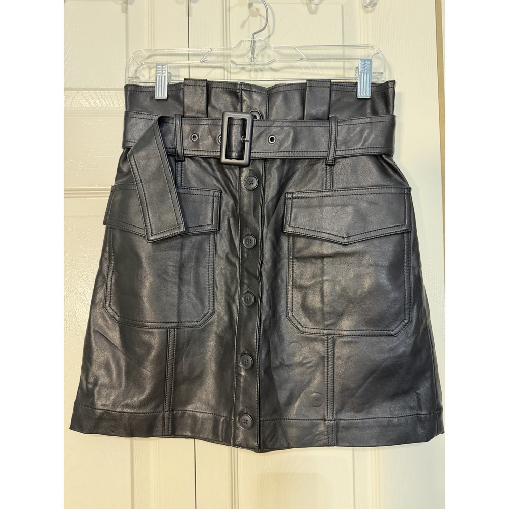 Banana Republic Women's Mini Skirt NWT Vegan Leather Size 6